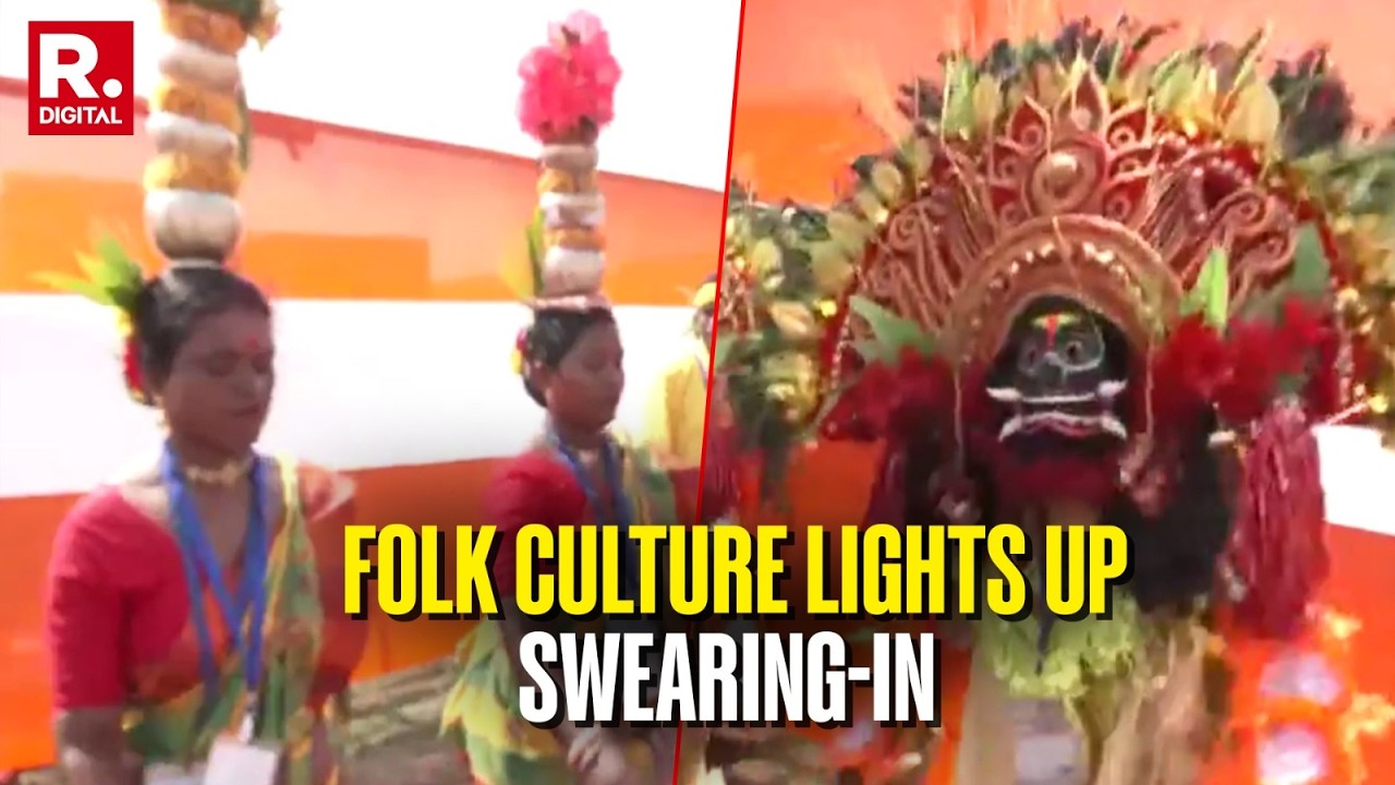 Folk Artists Perform At Brigade Parade Ground In Kolkata For Suvendu Adhikari&rsquo;s Swearing-In