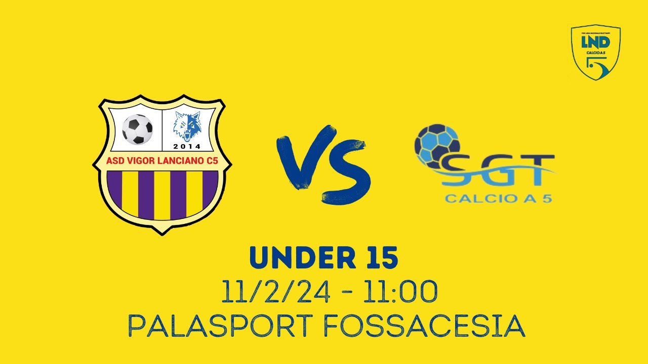 U15 | Vigor Lanciano - SGT Sport Sambuceto 7-0 (Gol & Highlights) | 11ª Giornata 2023/2024