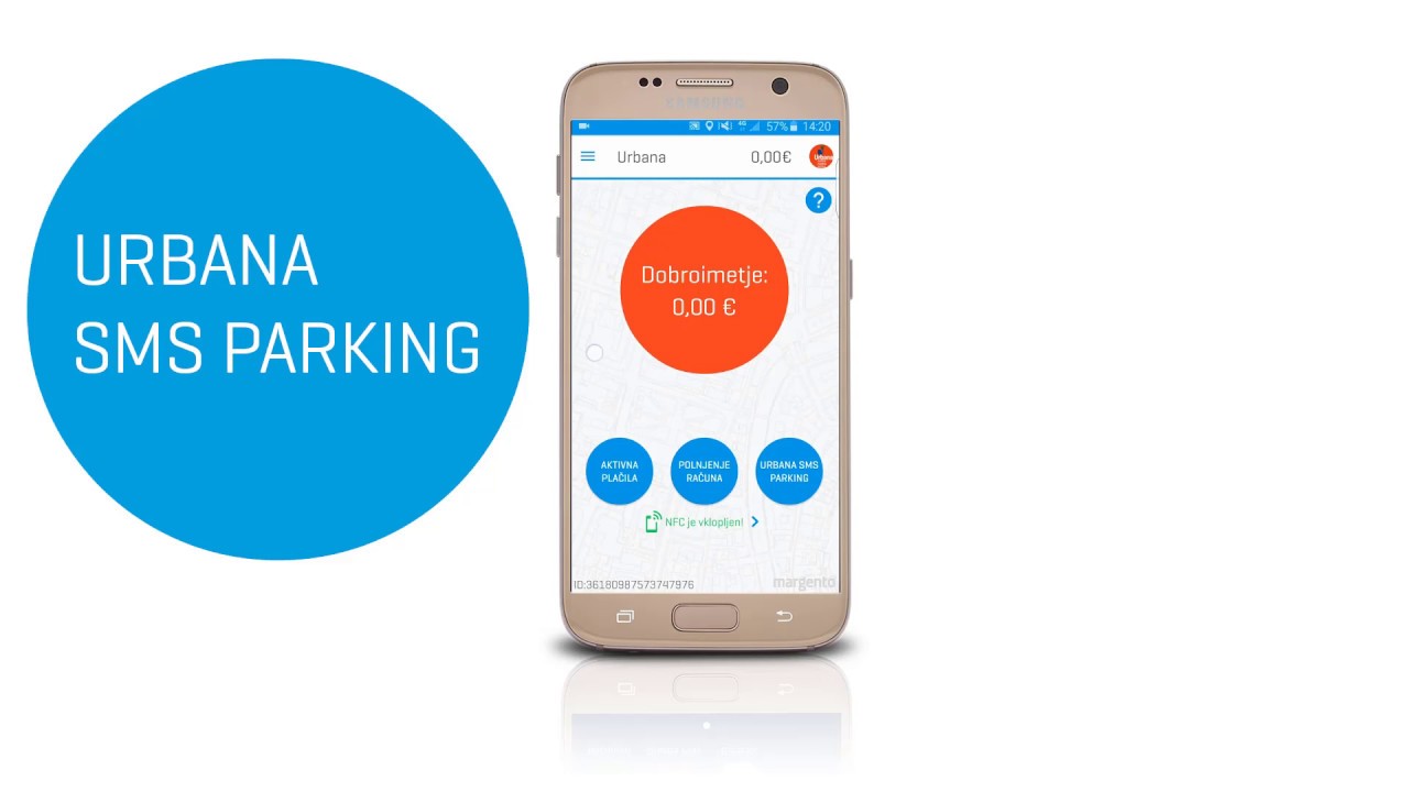 Mobilna aplikacija Urbana: Urbana SMS Parking
