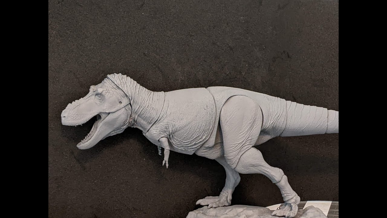 Jynn's Art - Painting a T Rex Action Figure (Part 1)