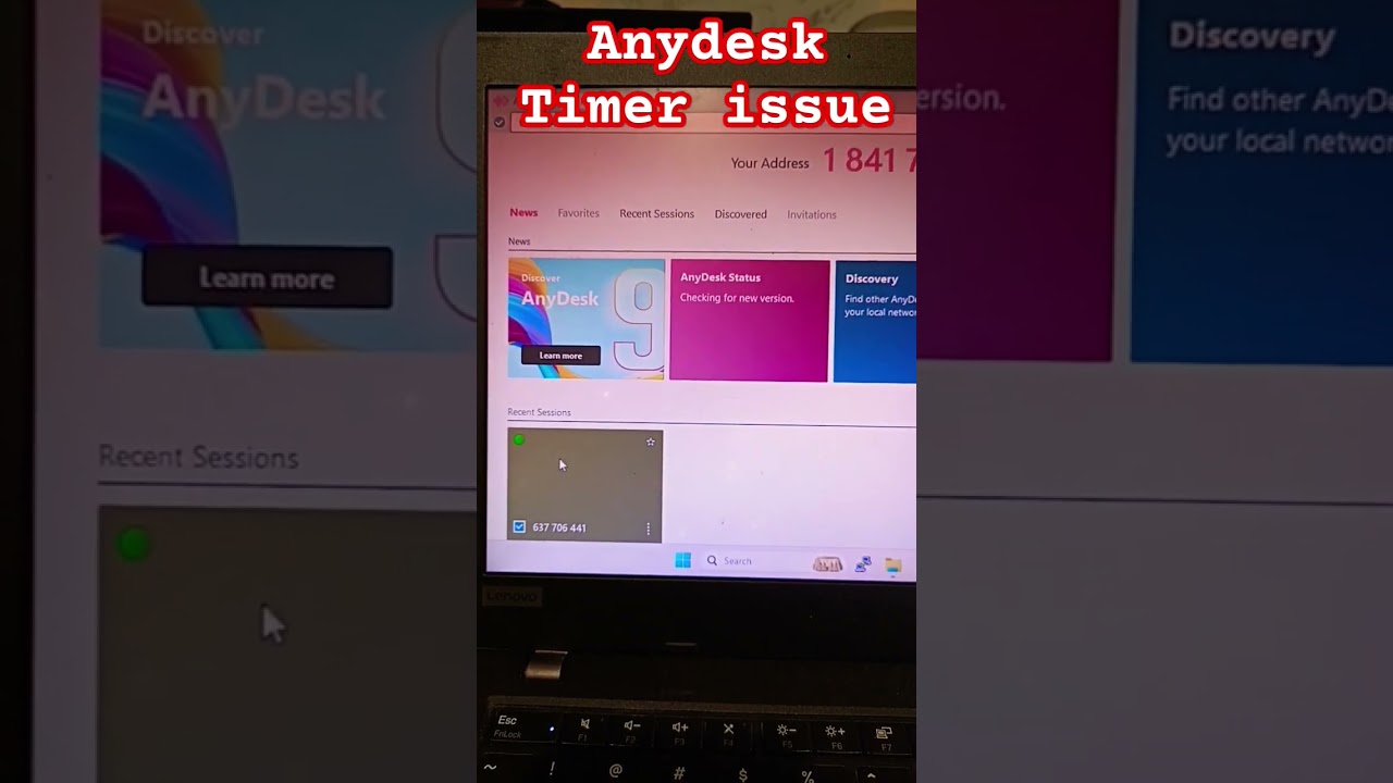 Anydesk Timer issue | Reset time limit #anydesk #tech