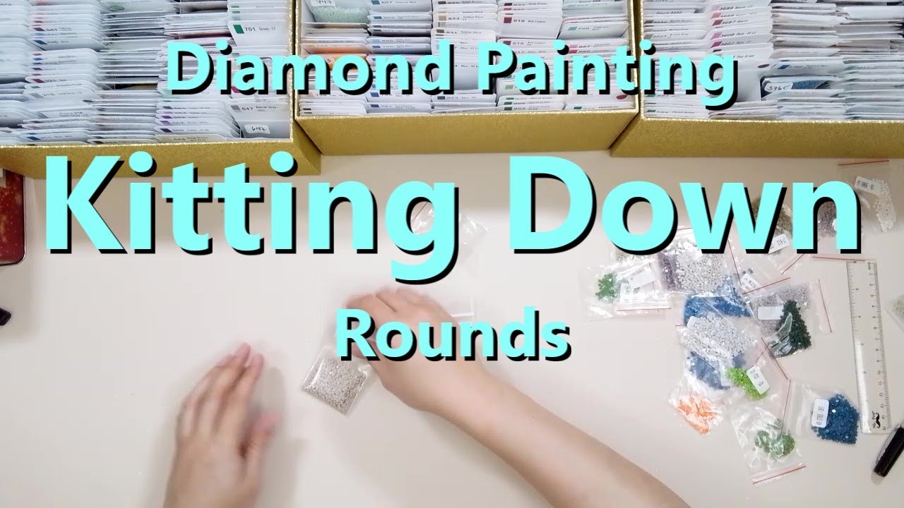 Diamond Painting Kitting Down - Rounds