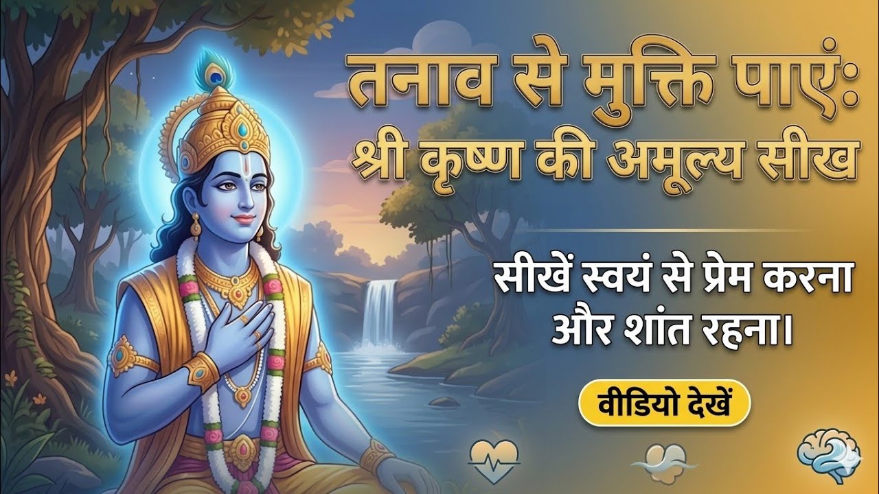 जब मन,उदास, बेचैन और अशांत हो तो अपनाए श्रीकृष्ण की अमूल्य सीख 