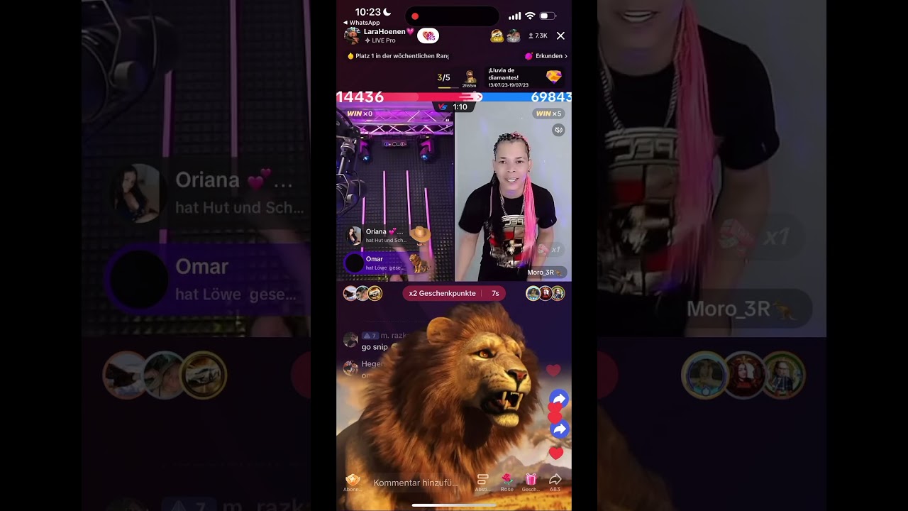 TikTok Live Battle Lara Hoenen Great Gifts