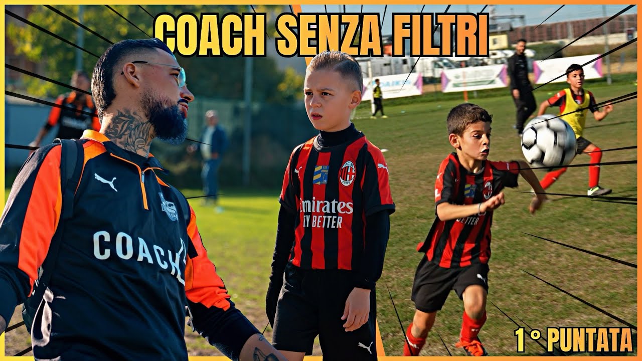 Coach senza filtri . Torneo Milan Accademy! Episodio 1 ! #football #sports #kids #revival  