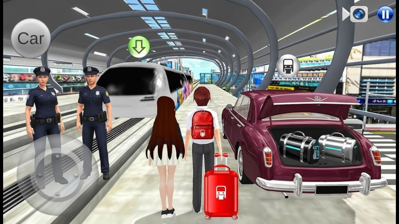 3D Driving Class Simulation -- Funny Police Officer Refuel His Super Car Gas Crazy Driving Gameplay