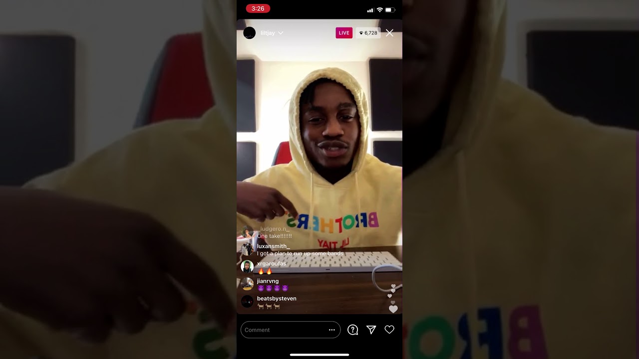 Lil Tjay Instagram live pt2