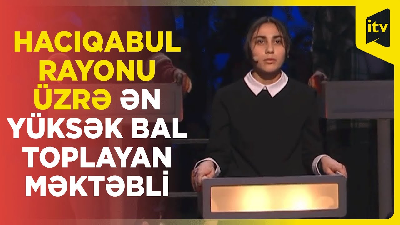 Hacıqabul rayonu üzrə ən yüksək bal toplayan məktəbli