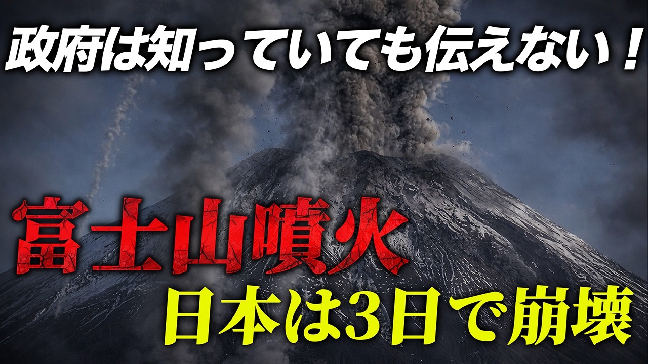 政府は知っていても伝えない！富士山噴火で日本は3日で崩壊