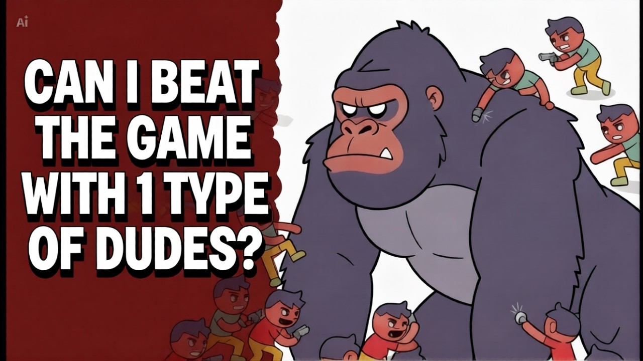 Can You BEAT THE GAME With Only ONE DUDE TYPE?