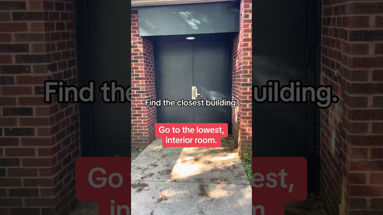 Safest Place Outside During a Tornado #TornadoDrill #CampingTips #SafetyTips