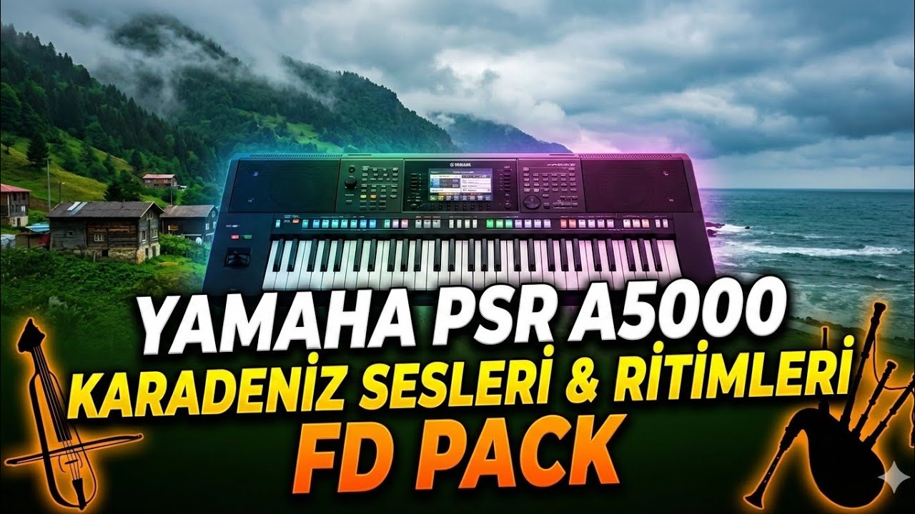 YAMAHA PSR A5000 | Karadeniz klasörü ritim ve sesler #fdpack #karadeniz #yamaha #ritim 