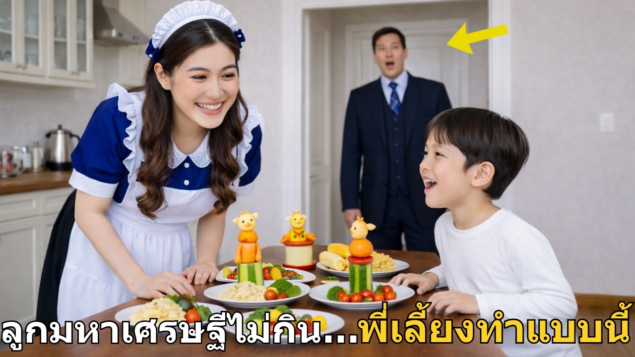 ลูกชายออทิสติกของมหาเศรษฐีไม่ยอมกินข้าวมาหลายวัน… จนพี่เลี้ยงคนใหม่ทำสิ่งนี้ ทุกคนทั้งบ้านถึงกับช็อก