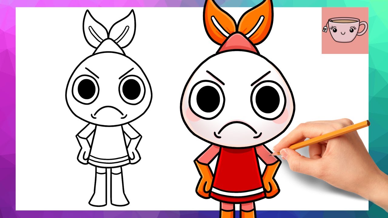 How To Draw Shrimpo from Dandy's World | Easy Drawing Tutorial