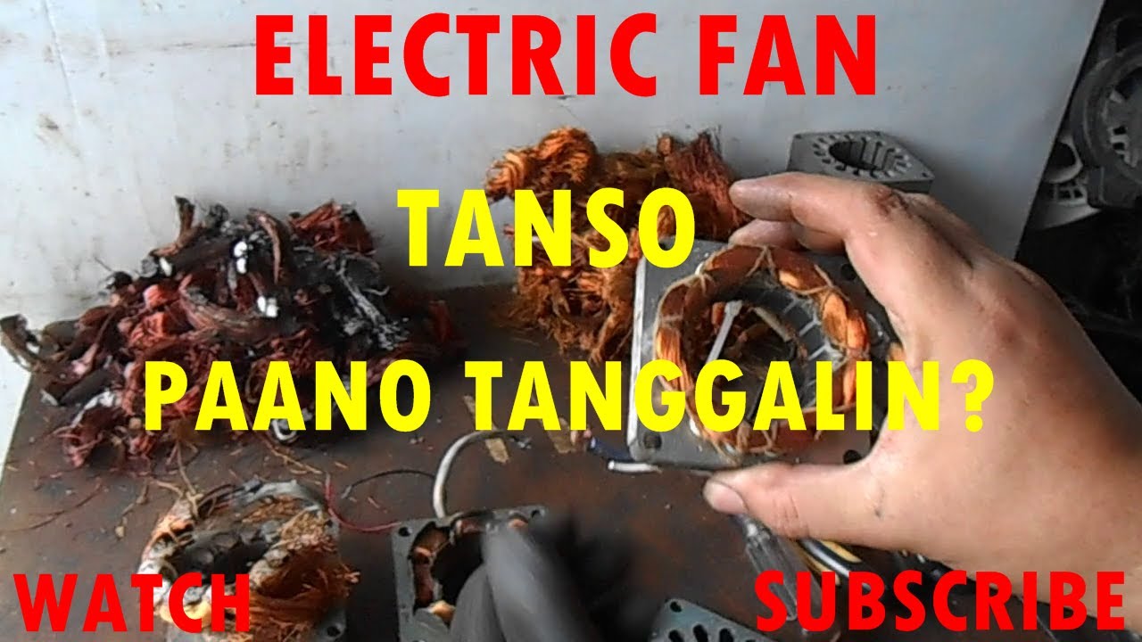 Paano tanggalin ang tanso sa electric fan? Cooper wire removing.