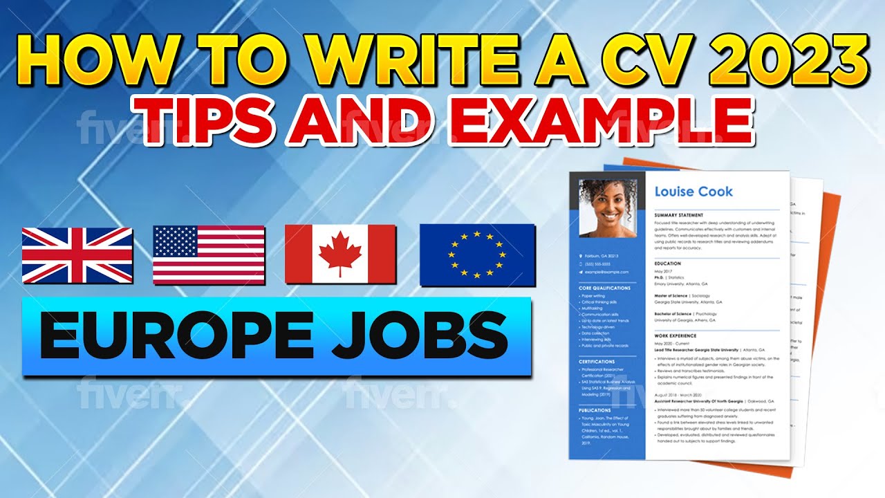 How to write a CV 2023 - Tips and Example