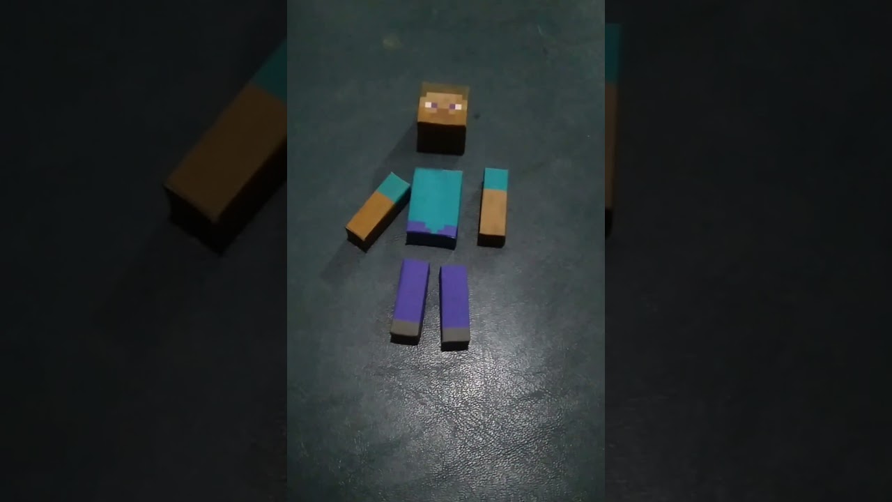 Paper craft Minecraft Steve 