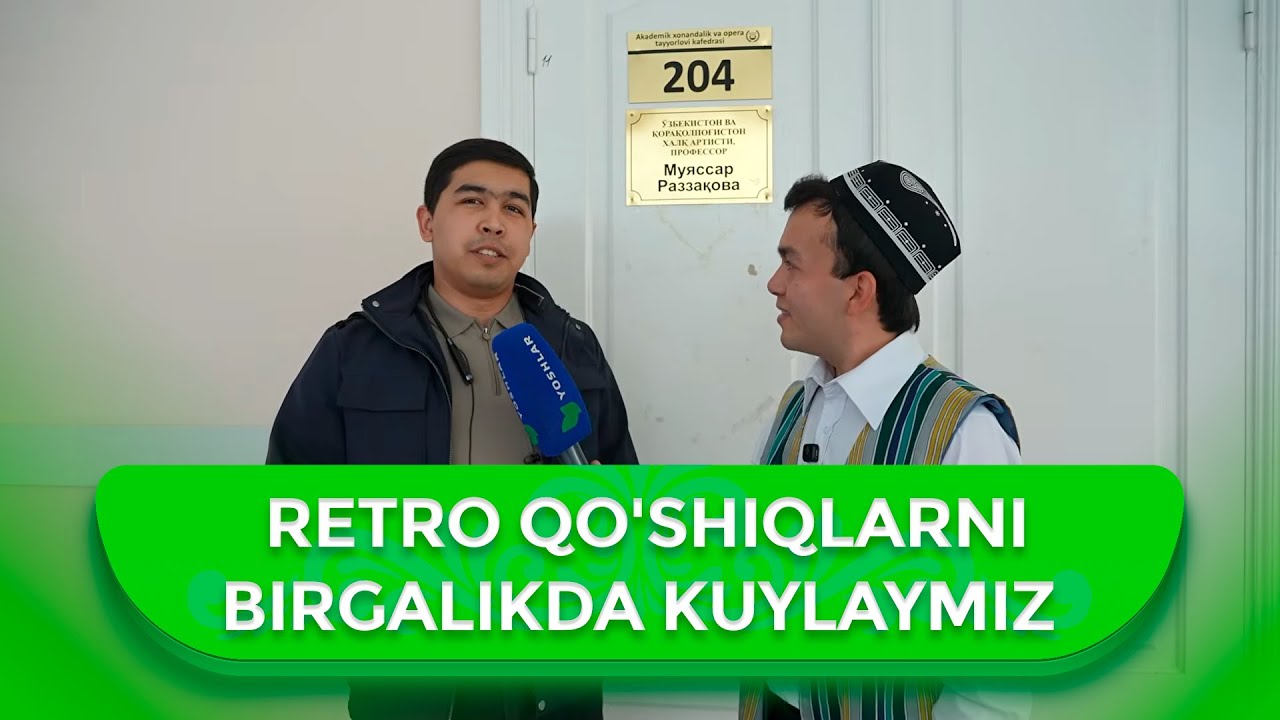 Retro qo'shiqlarni birgalikda kuylaymiz I BU RETRO