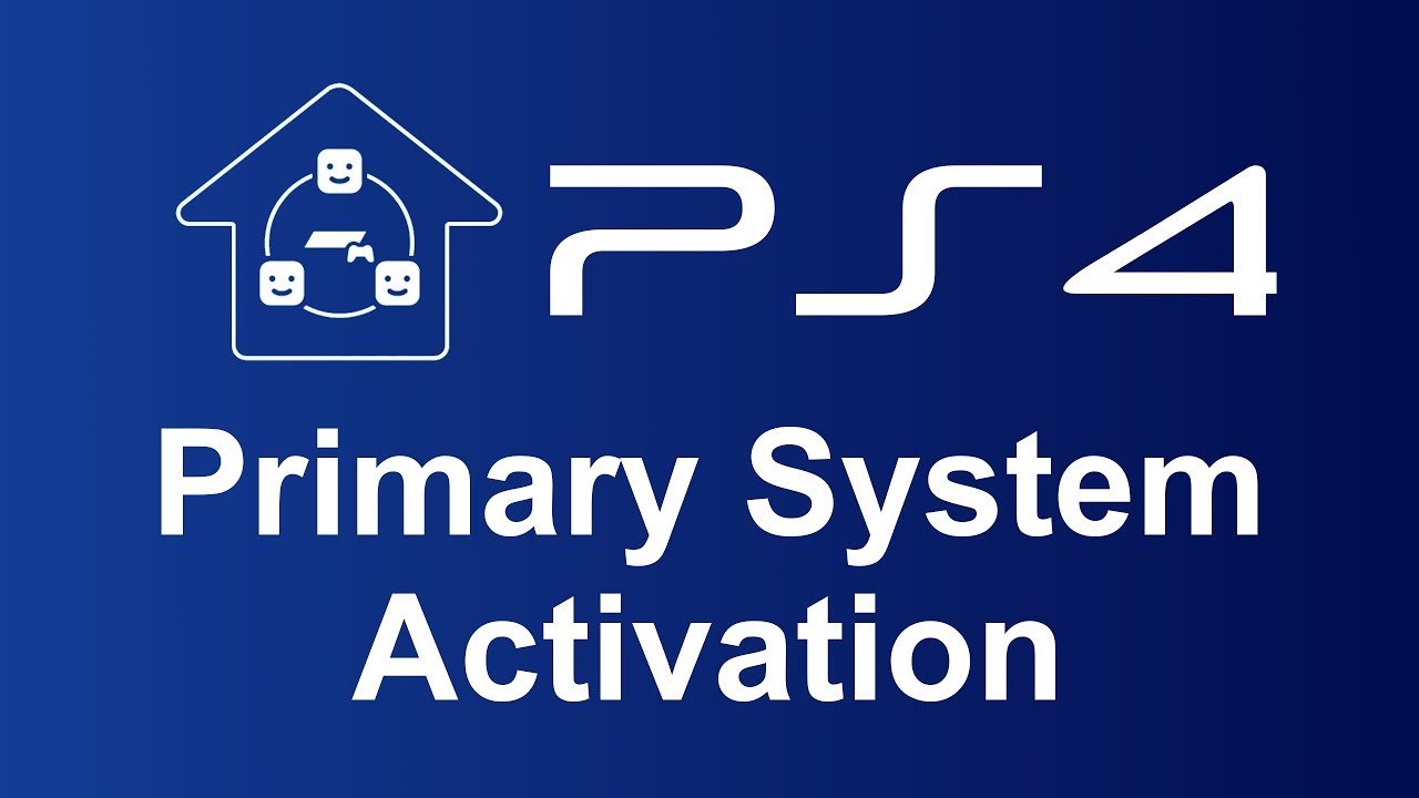 Activate Your PS4 as Your Primary System
