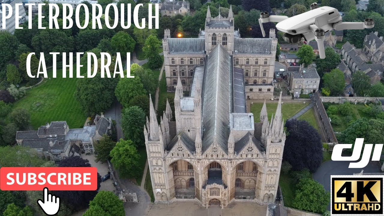 【4K】 Peterborough Cathedral | 4K Drone Video | Cathedral Drone Tour