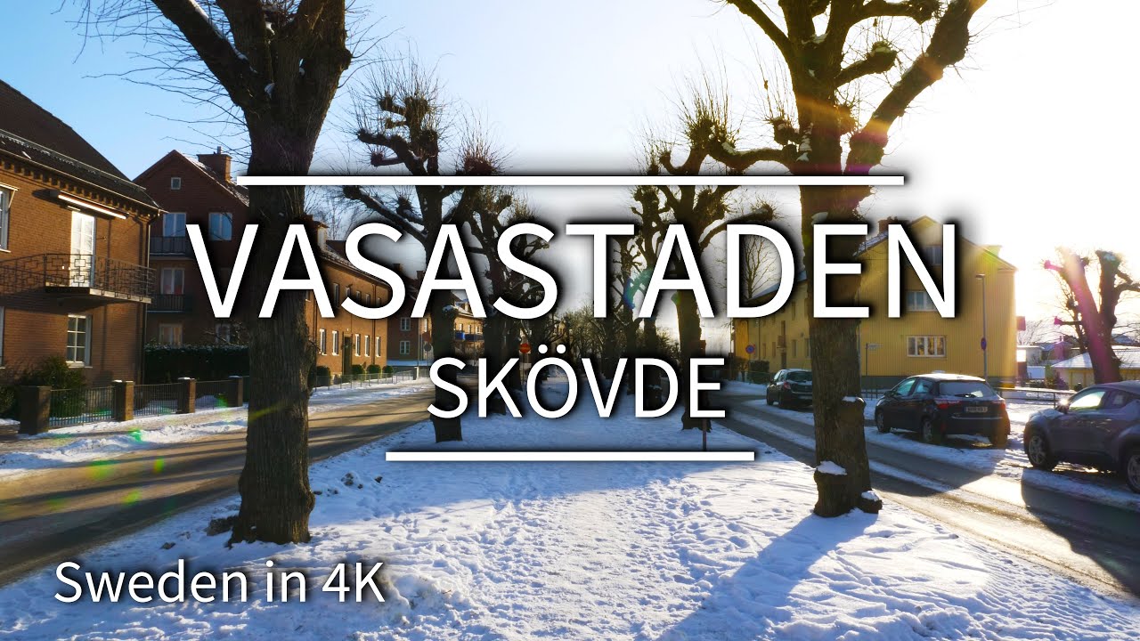 Vasastaden - Sk&ouml;vde・Videowalk in a Swedish small town