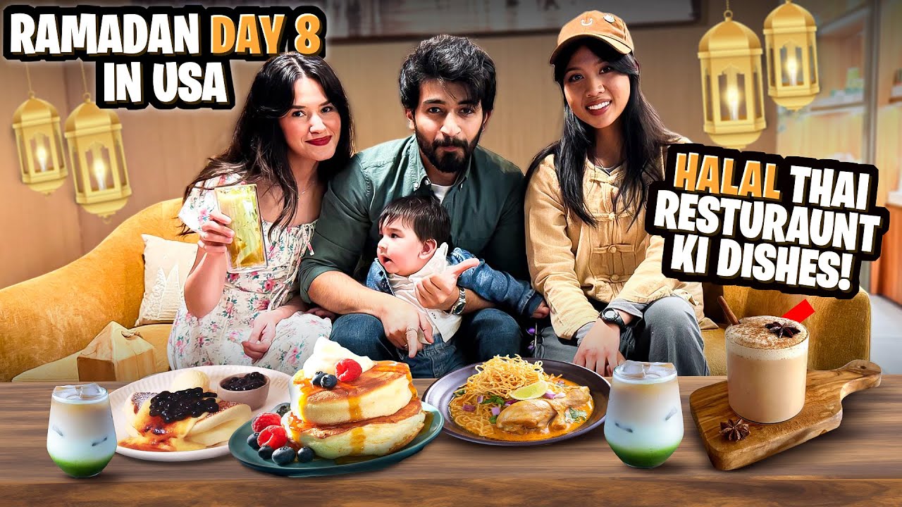 America Ka First Halal Thai Cafe May Humari Dawat 😍 | Ramadan Day 8 in USA