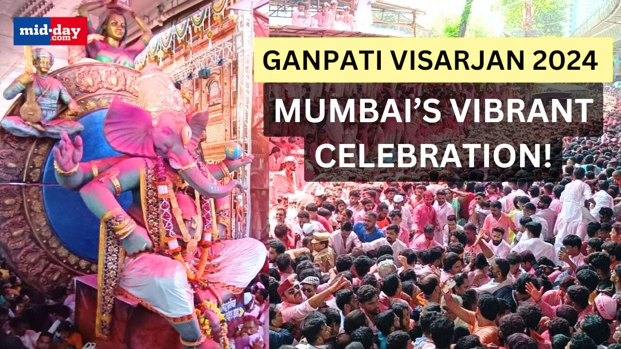 Ganpati Visarjan 2024: Mumbaikars Celebrate In Lalbaug With Unmatched Energy & Grandeur