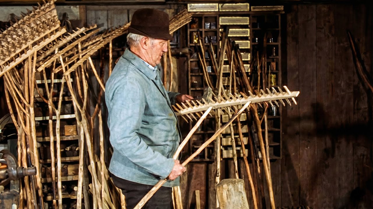 Watch Craftsmen Make a Wooden Rake by Hand!