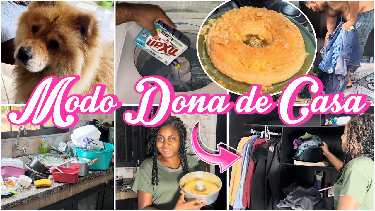 Voltando a Rotina: lavei roupa, fiz pudim e quase perdi meu guarda-roupa 😅