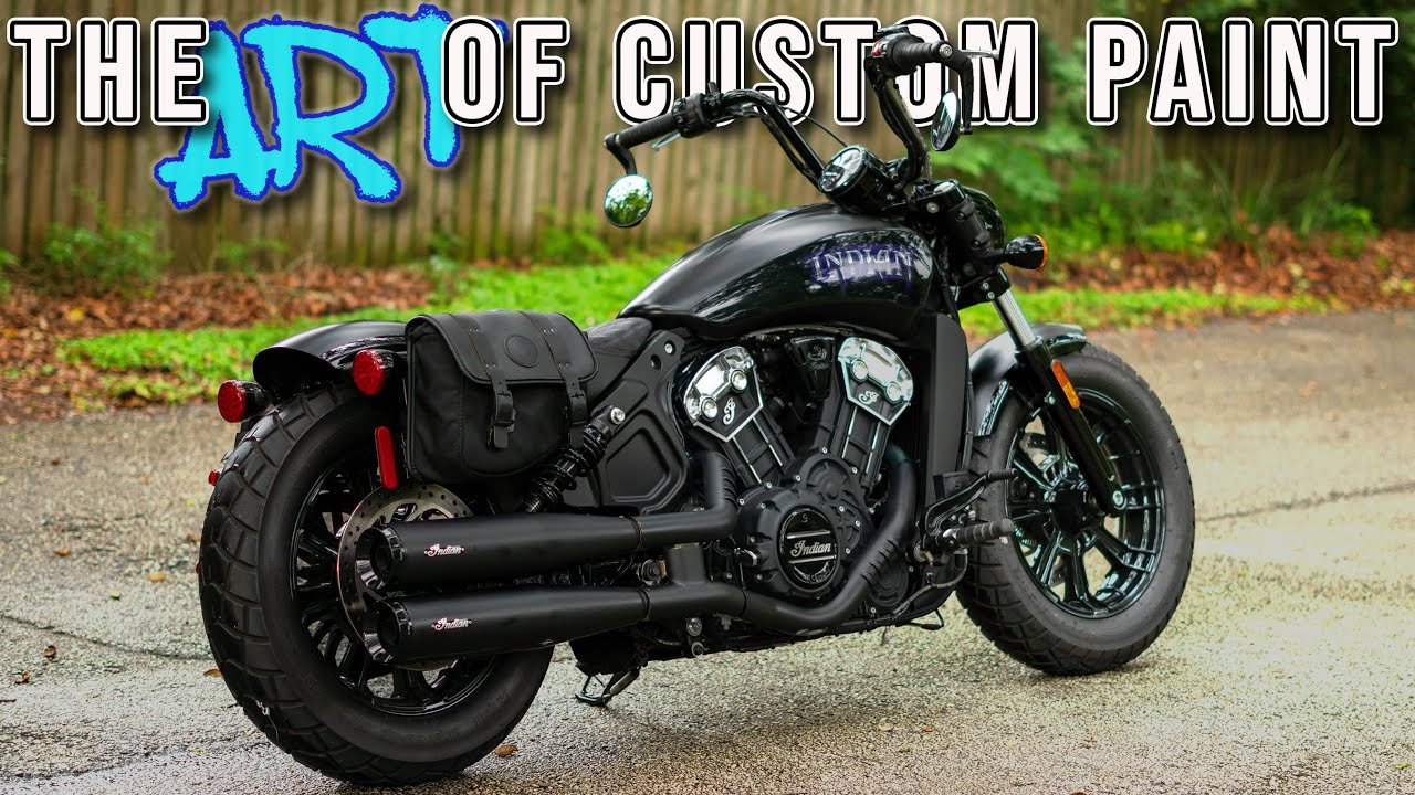 Episode 3 - Scout Bobber Upgrades -  Custom Paint Project BTS video, how a custom paint job is done