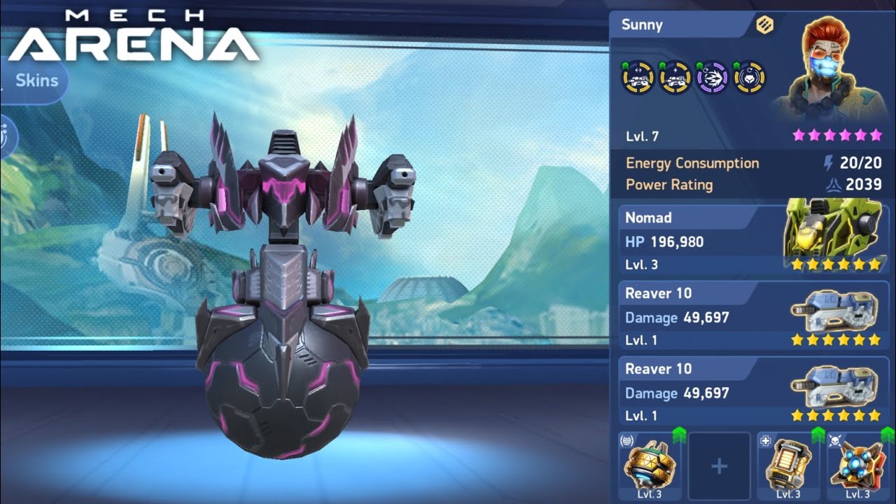 Nomad with Reaver 10 - Mech Arena