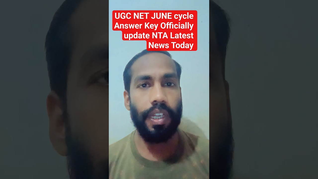 UGC NET JUNE Answer Key 2026 officially update Today || NTA latest updated News || By Deepak Singh