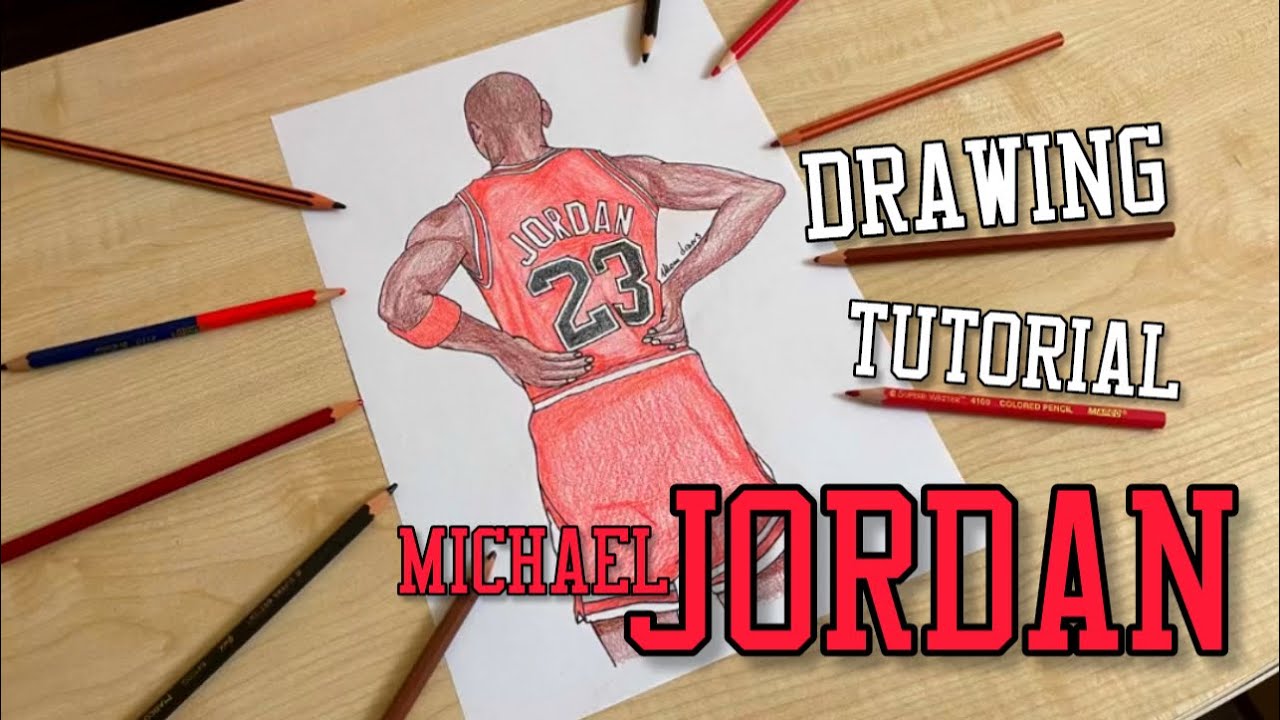 How To Draw Michael Jordan Chicago Bulls / how to draw basketball player / Michael Jordan drawing