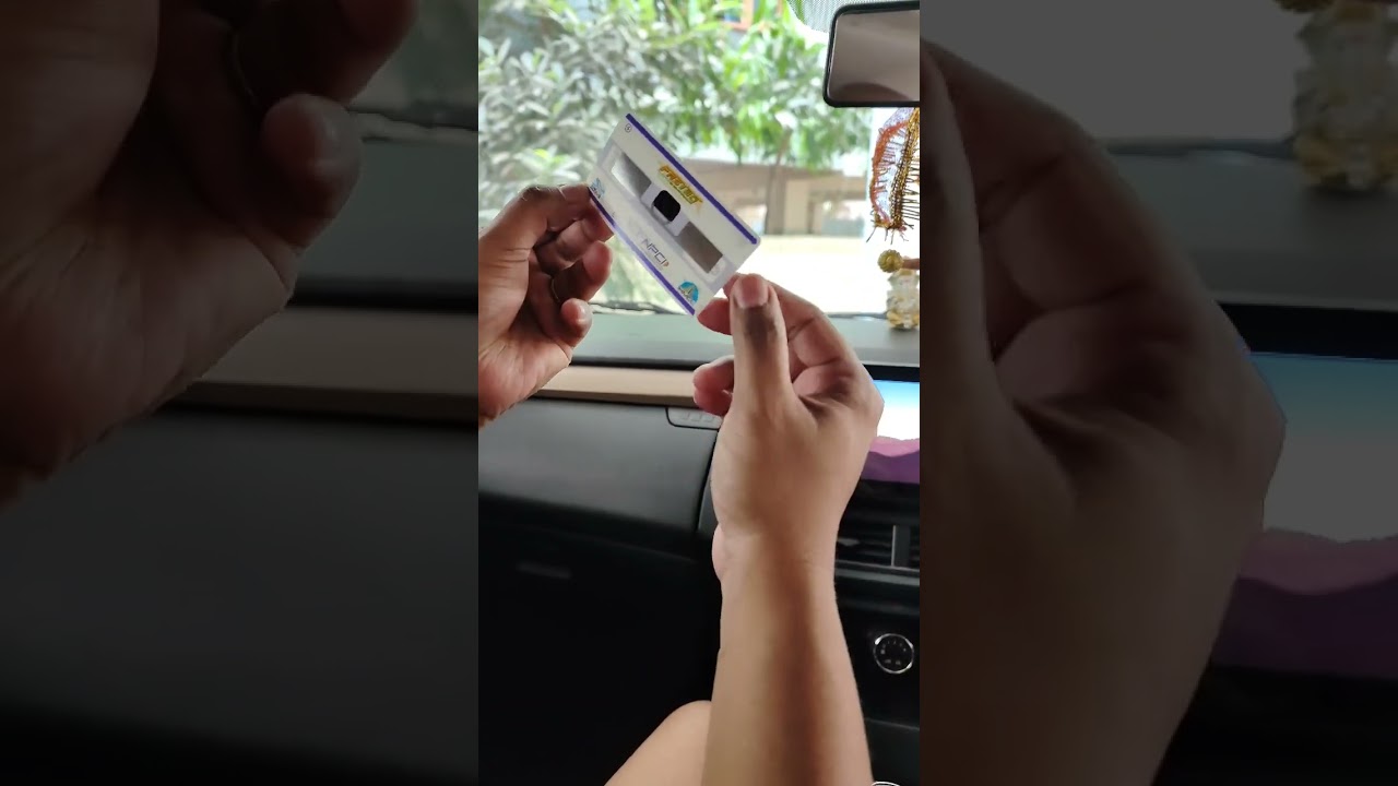 How to stick new Fastag on car #fastag #car #shorts