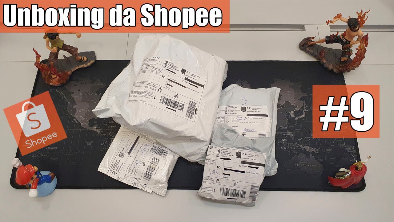 Unboxing da shopee #9: Um produto especial e v&aacute;rios pacotes
