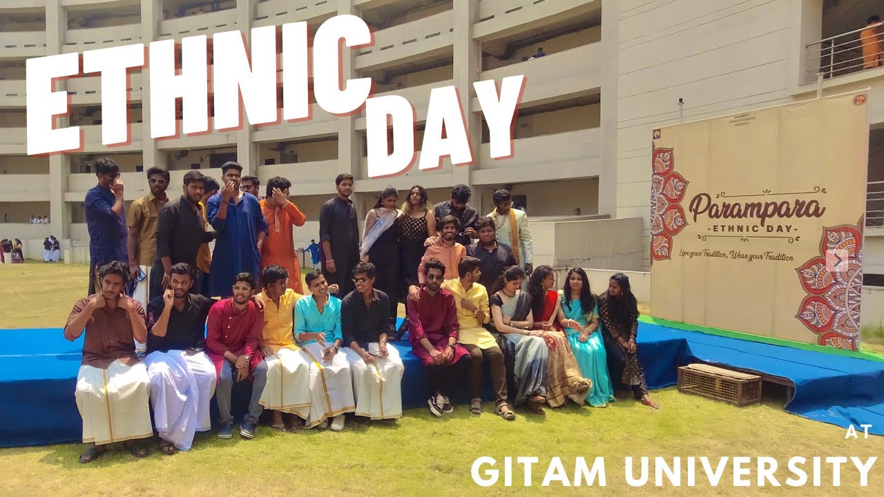 ETHNIC DAY vlog ✨ | GITAM university | PARAMPARA | Cars drifting