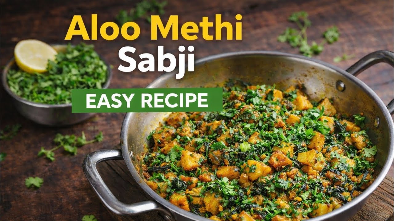 Aloo Methi Sabji Recipe | Easy & Flavorful Indian Cuisine 😋