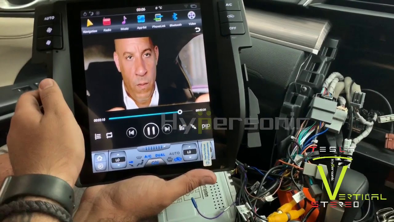 Honda Civic Android stereo Tesla Hypersonic