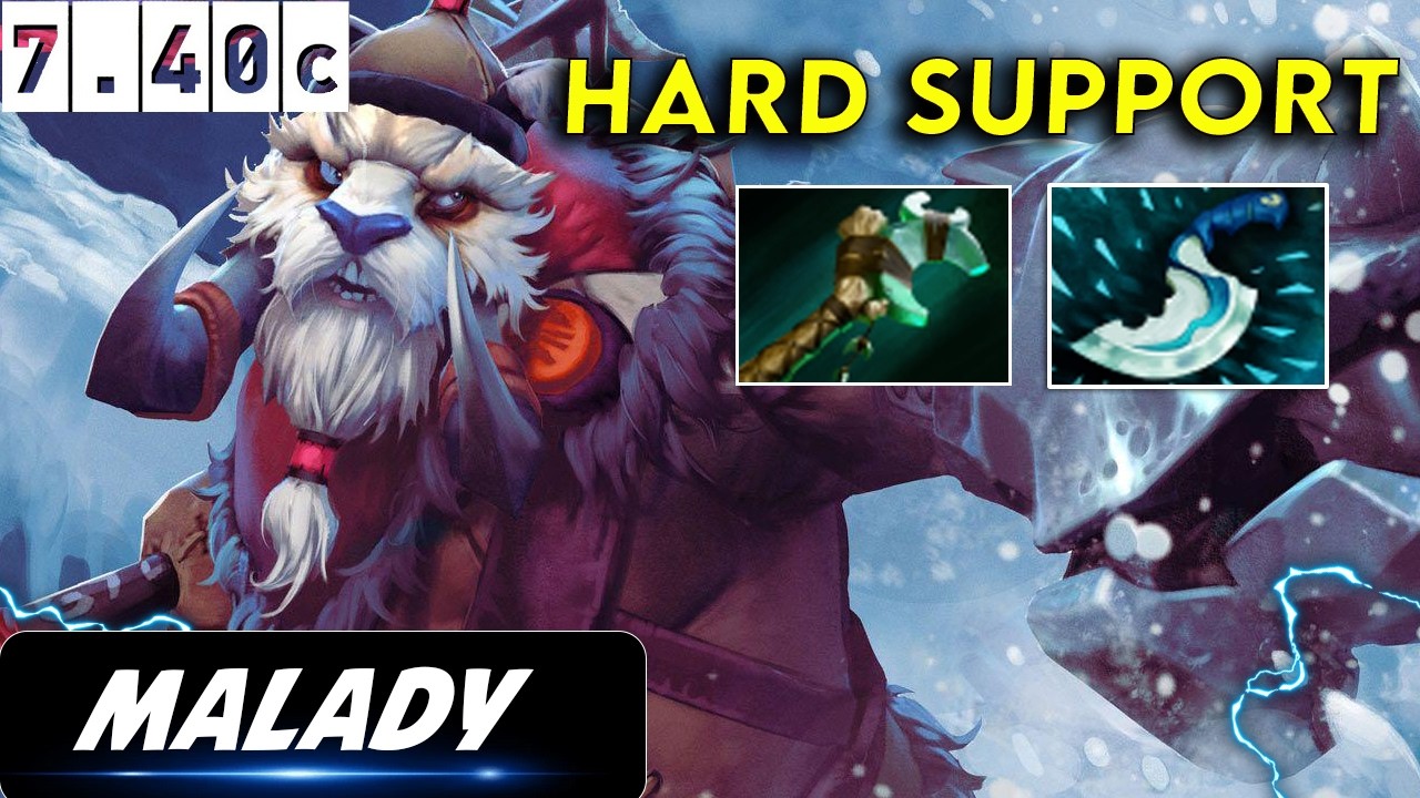 Malady Tusk Hard Support - Dota 2 Patch 7.40c Pro Gameplay