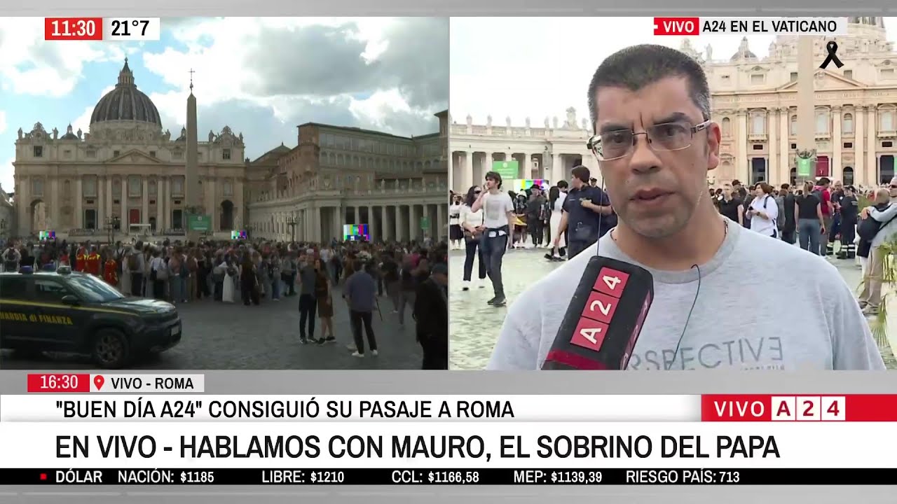 ⚫ ÚLTIMO ADIÓS AL PAPA FRANCISCO: EL SOBRINO DE JORGE BERGOGLIO EN EL VATICANO