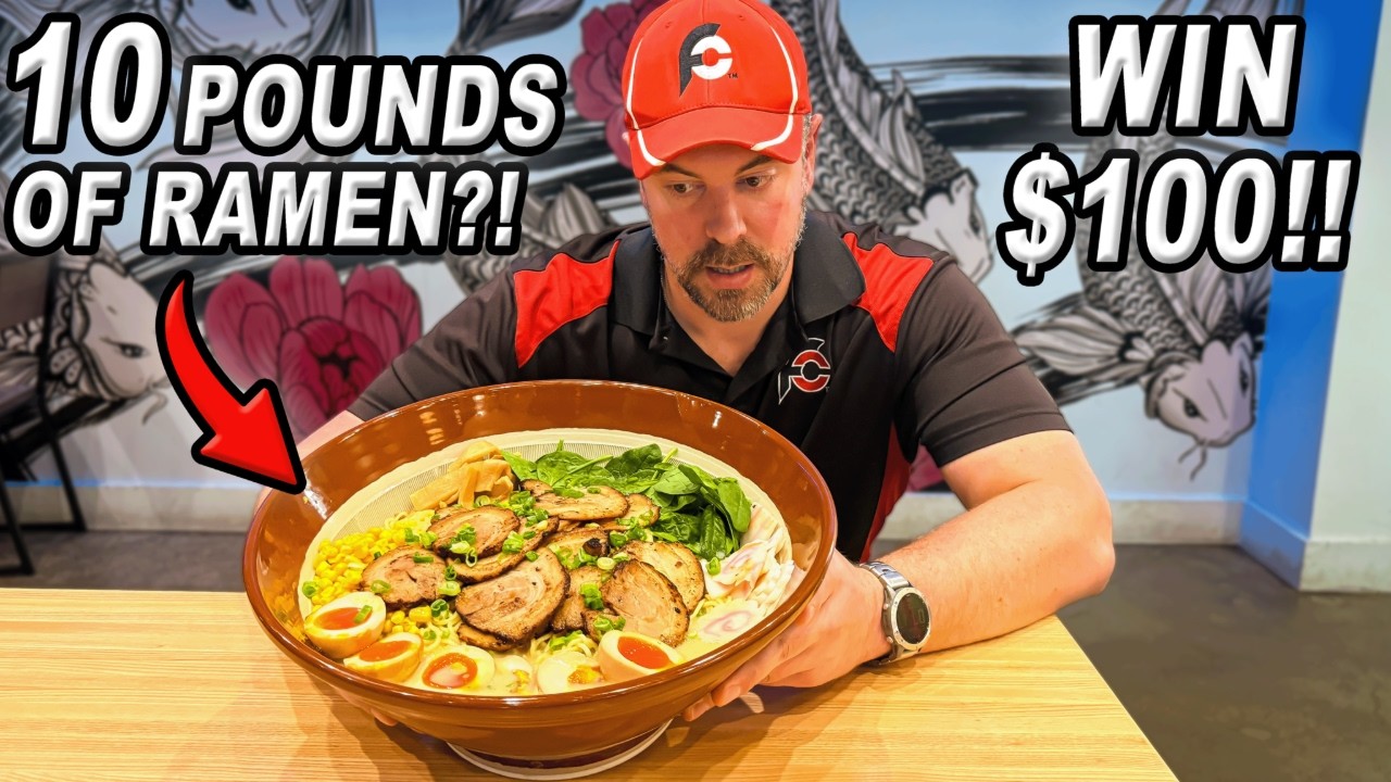 172 People Failed Boston's Biggest 10 POUND Japanese Ramen Challenge!!