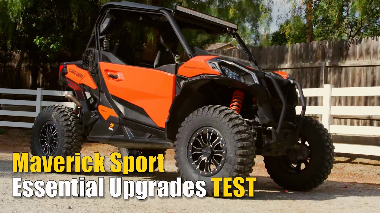 Can Am Maverick Sport Essential Upgrades Test Review