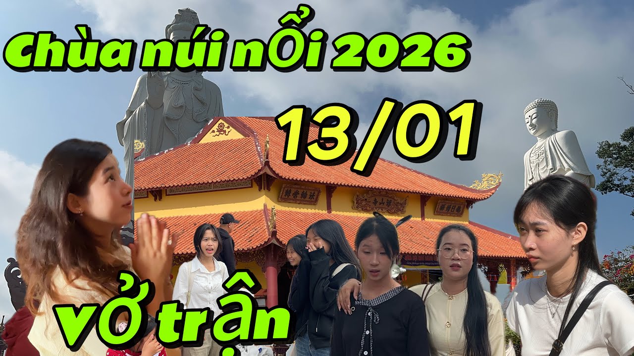 Cuối tuần hàng ngàn bà con đổ về chùa núi nổi Tân châu, ngày 13/01/2026 