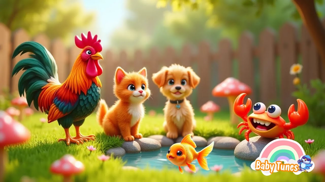 Cá Vàng Múa Tung Tăng - Cua Nhỏ Đi Xiêu Xiêu - Chú Chó Nâu - Kìa Chú Gà Con | LK Nhạc Thiếu Nhi Hay