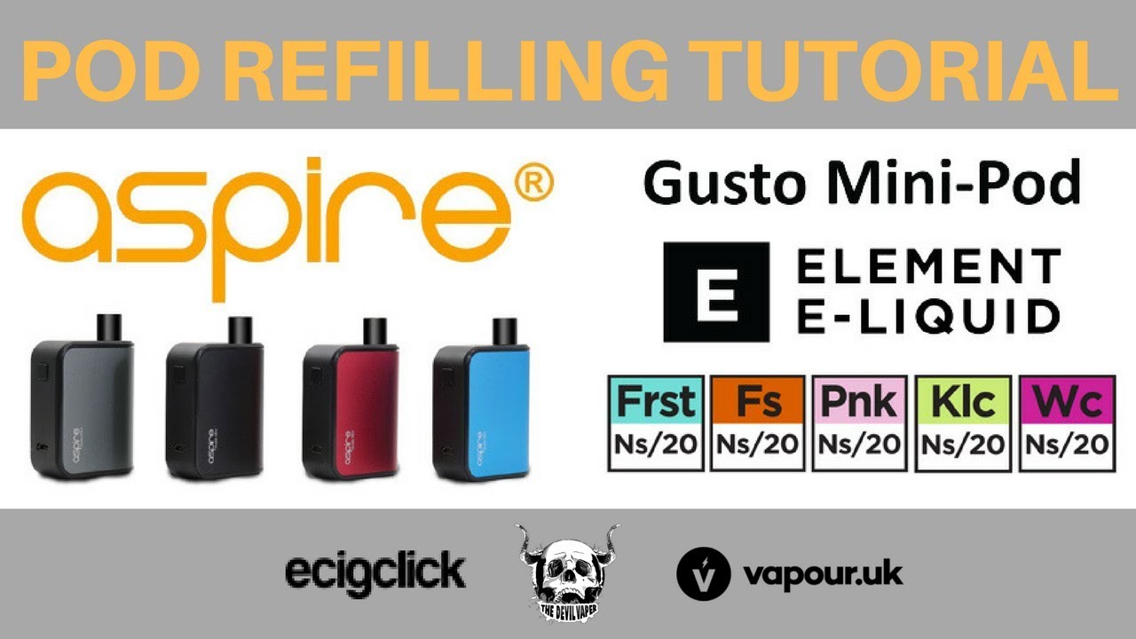 Aspire Gusto Mini Pod Refill Tutorial