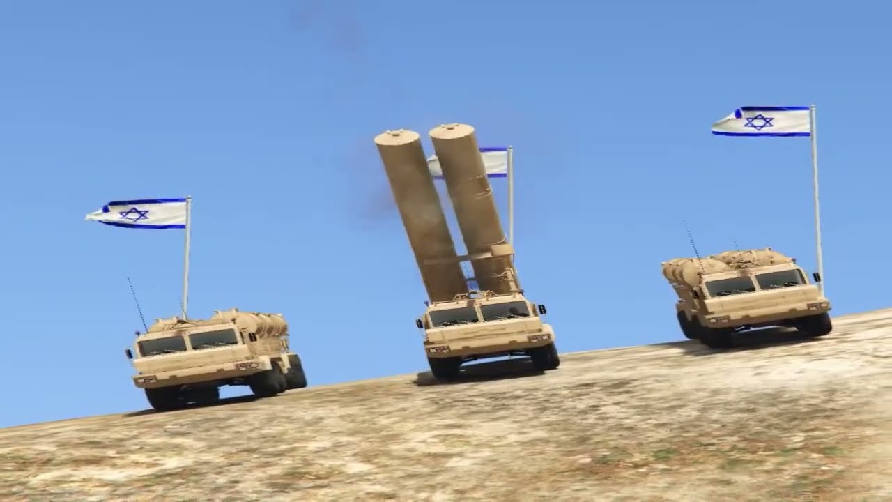 USA Fighter Jets & Irani Helicopters Attack on Israeli Military Convoy & Airport & Airbase in GTA 5