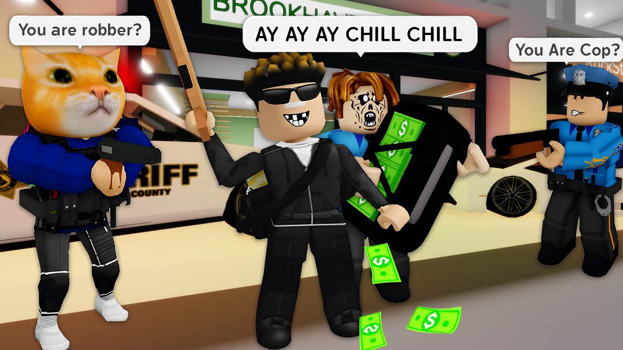 ROBBER  👮 💰🔫  (ROBLOX Brookhaven 🏡RP - FUNNY MOMENTS)