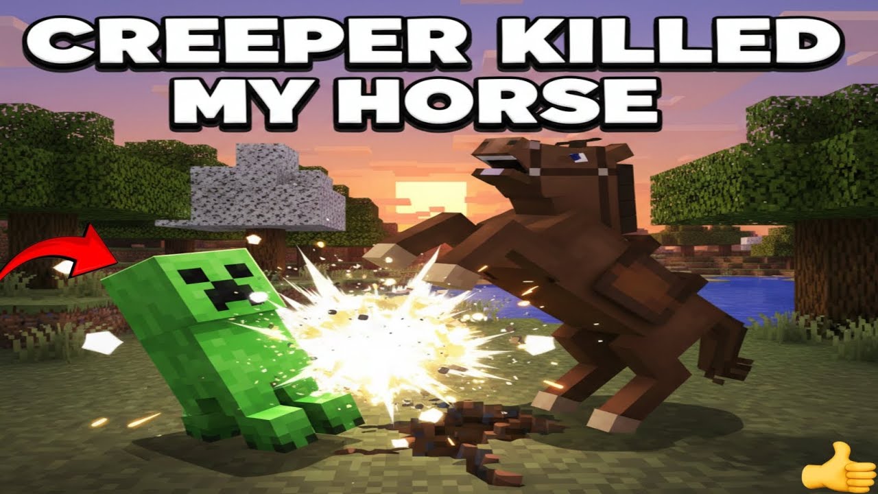  CREEPER KILLED MY HORSE 😭😭 | MINECRAFT GAMEPLAY #19