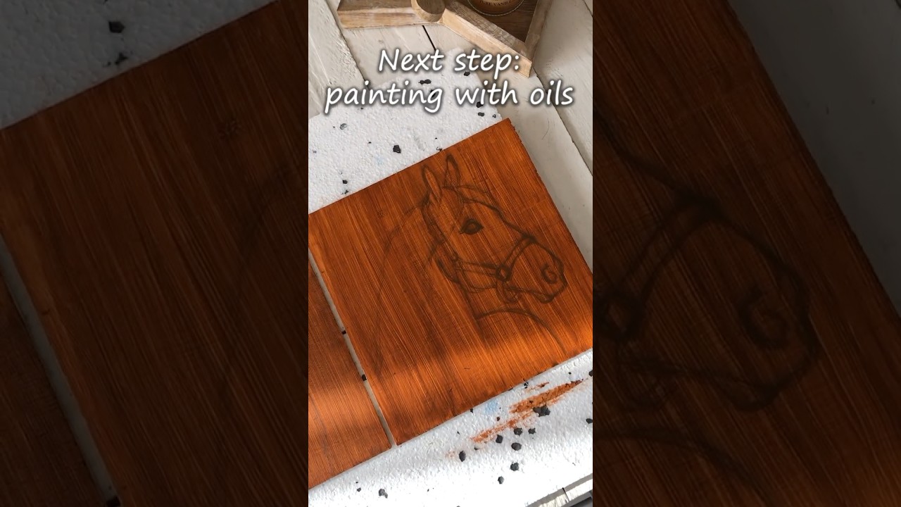 Diptych on wooden boards. Part 4: Underpainting. I still don't have a title for this diptych.