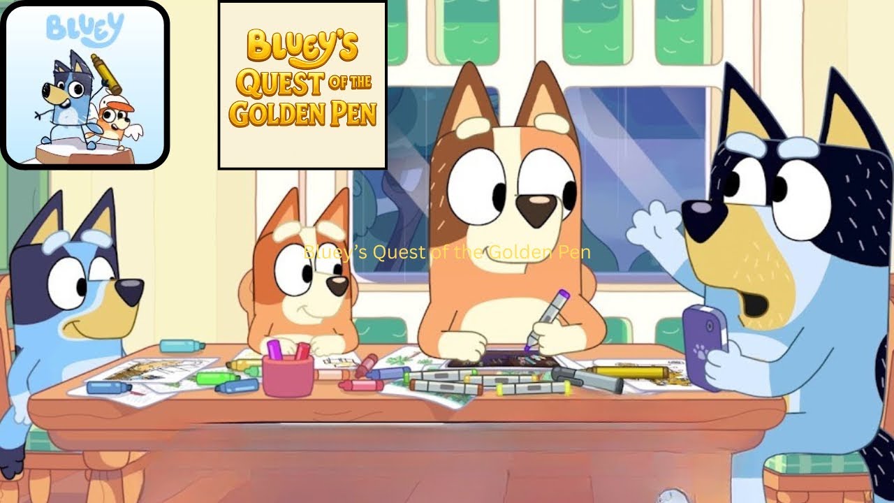 Bluey’s Quest of the Golden Pen: Gameplay /Walkthrough 